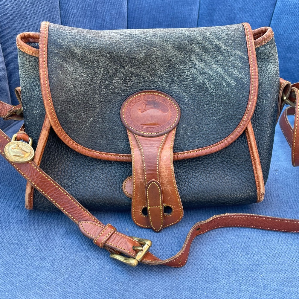 Dooney & Bourke Black and Brown Crossbody Bag - Picture 6 of 6
